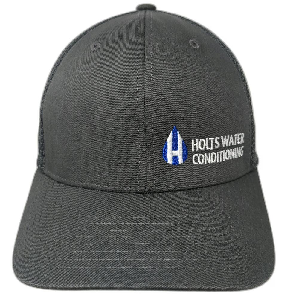 Yupoong Trucker Hat Gray One Size Holts Water Conditioning Mesh Back Snapback